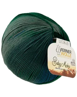 Baby Merino <br  />BM6 Natur-Grün-Blau