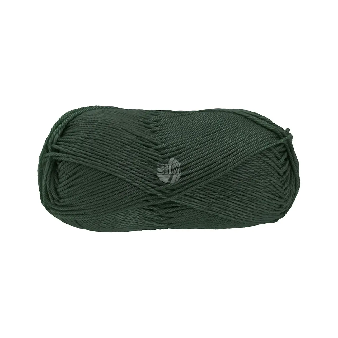 Cotone Uni 137 Jägergrün von Lana Grossa. Baumwollbasicgarn