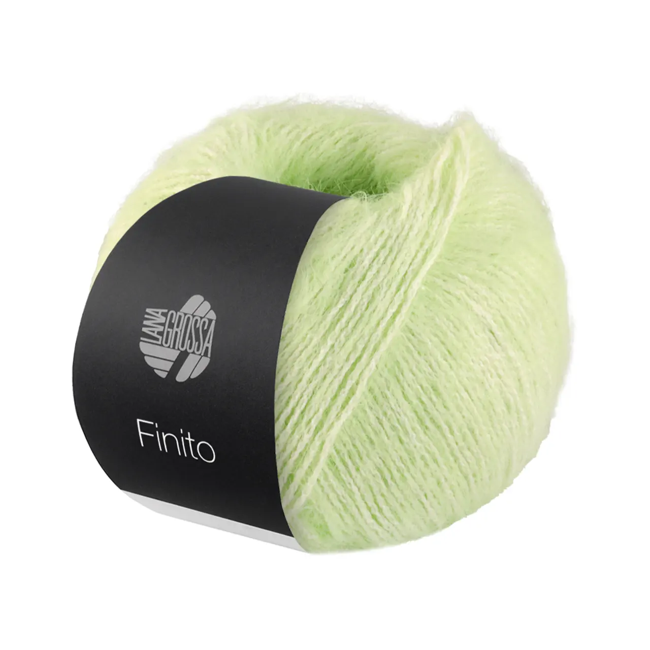 Finito 6 Lime/Creme von Lana Grossa. Sommerliches Flauschgarn mit Baumwolle