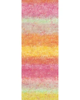 Gomitolo Mambo <br>2033 Grün-/<wbr>Hellgelb/<wbr>Orange/<wbr>Pink/<wbr>Pastelltürkis/<wbr>Mandarin/<wbr>Mint