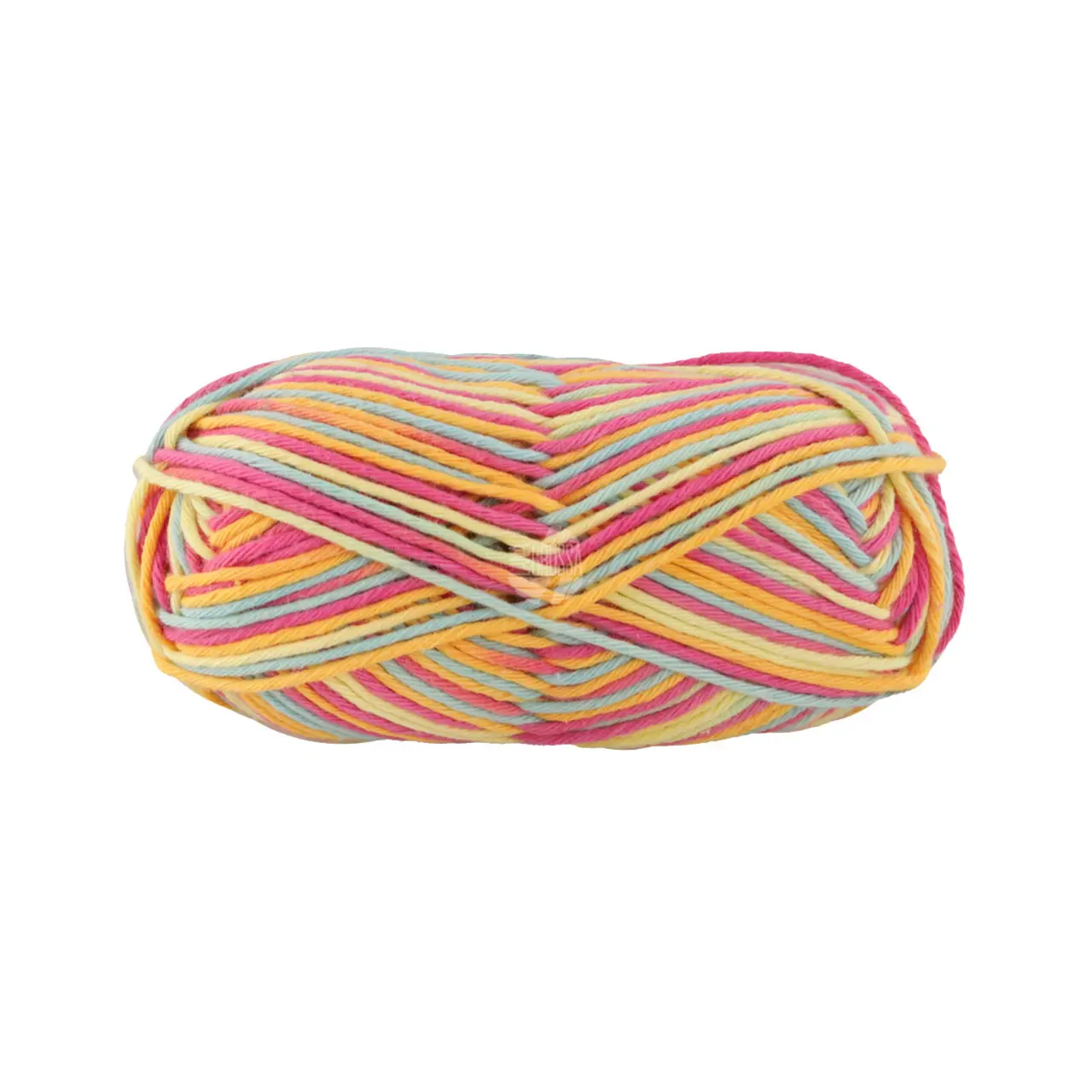 Star Print 362 Gelb/Orange/Pink/Mint von Lana Grossa. Topflappen-Baumwolle