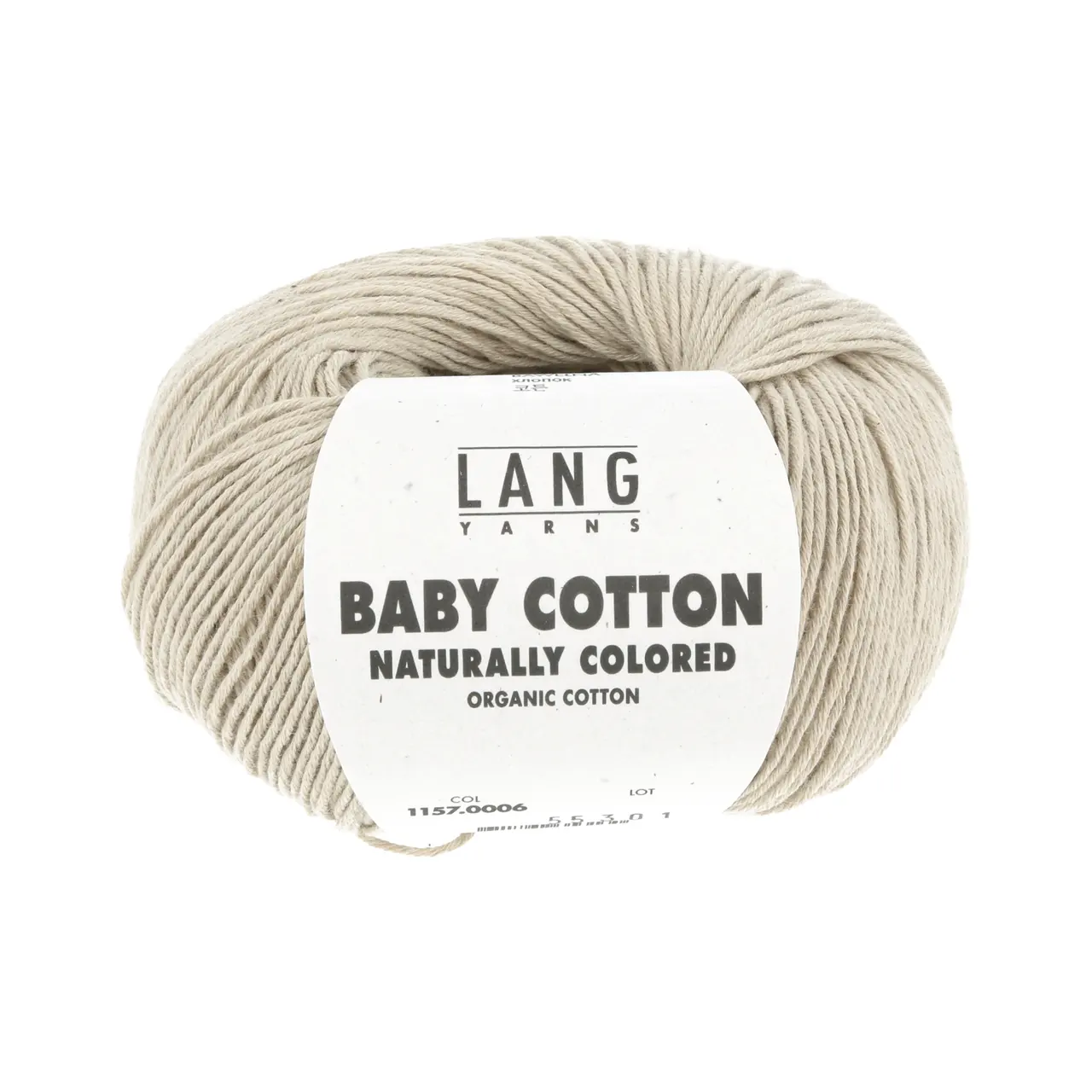 Baby Cotton Naturally Colored 6 Pale Green von Lang Yarns. Die Basis für BABY COTTON NATURALLY COLORED sind wie der Name schon sagt Baumwollfasern welche in farbig wachsen und nicht gefärbt werden.