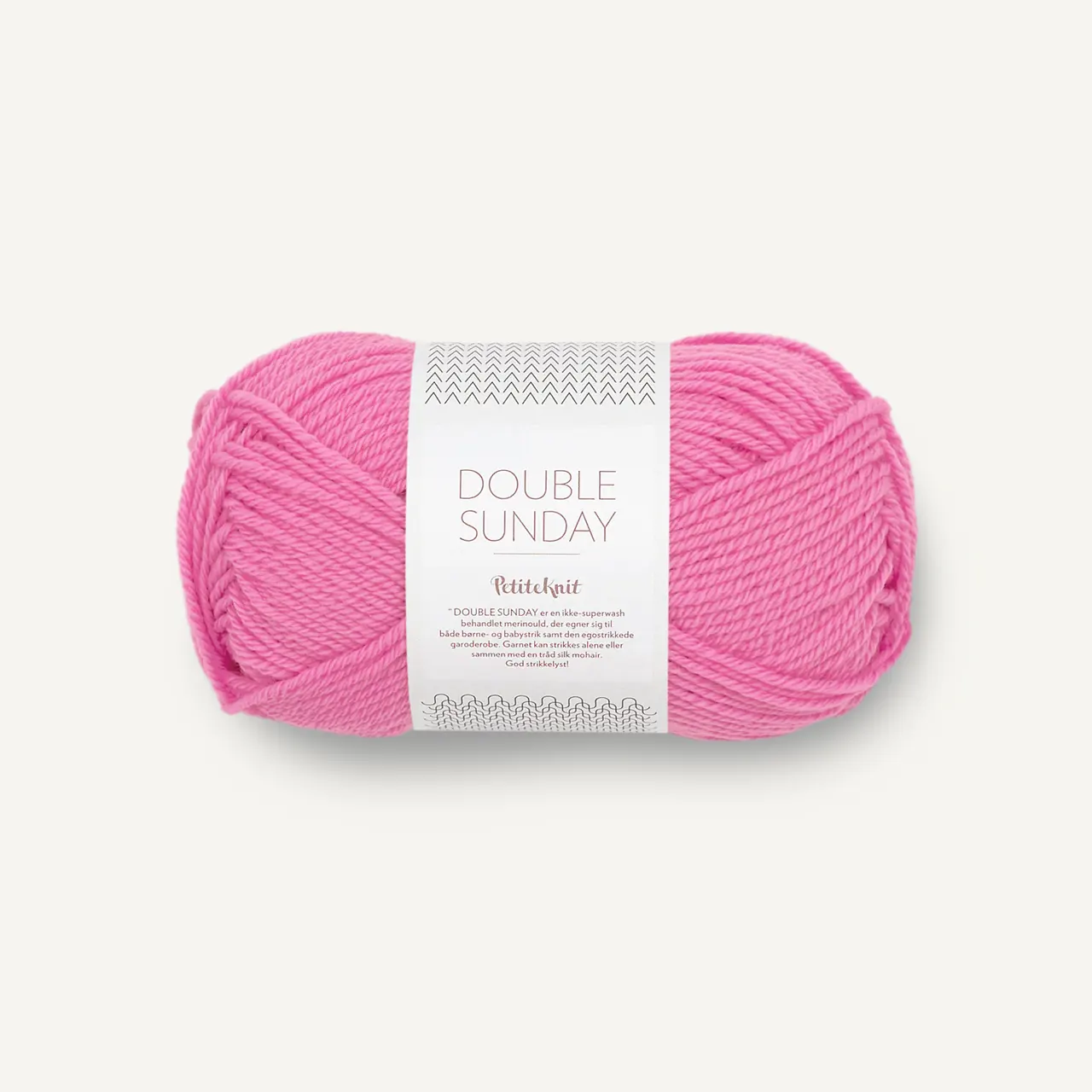 PetiteKnit Double Sunday 4604 Flamingo von Sandnes Garn. Ein perfektes Basisgarn