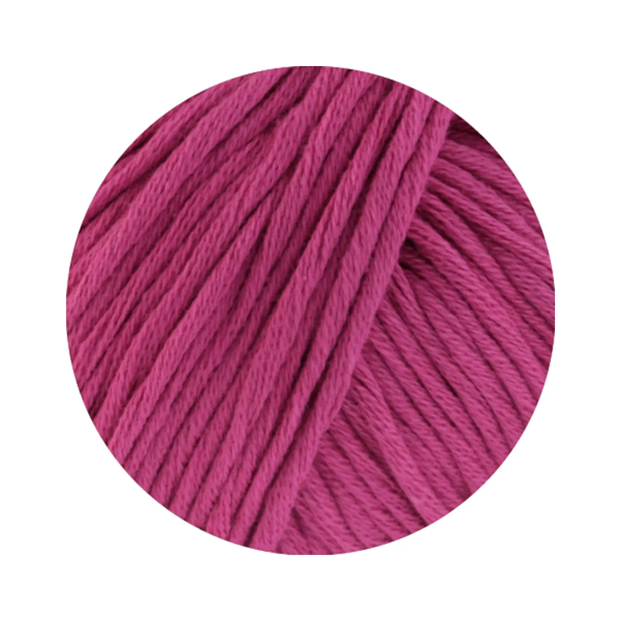 Natural Cotton GOTS 9 Pink von Lana Grossa. Bio-Baumwollgarn in Millefili- Zwirnung
