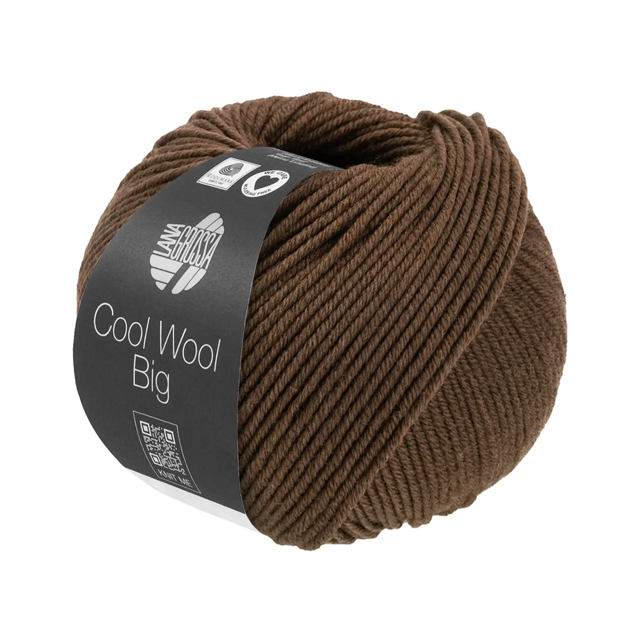 Cool Wool Big Mélange 1692 Nougat Meliert von Lana Grossa. Extrafeine Merinowolle waschmaschinenfest und filzfrei