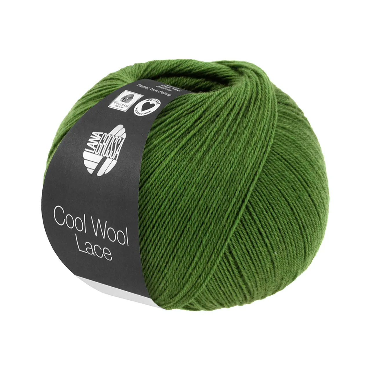 Cool Wool Lace 64 Grün von Lana Grossa. Extrafeine Merinowolle waschmaschinenfest und filzfrei