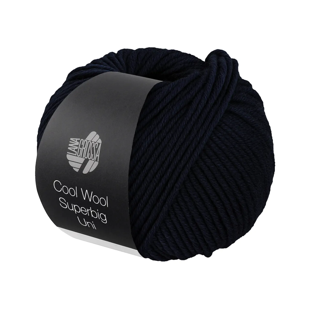 Cool Wool Superbig Uni 44 Nachtblau von Lana Grossa. Pure extrafeine Merinowolle waschmaschinenfest und filzfrei