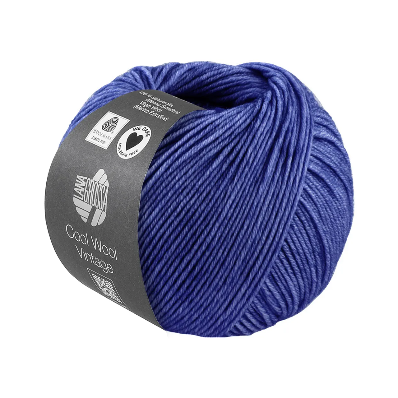 Cool Wool Vintage 7390 Kornblume von Lana Grossa. Merinoklassiker mit Ton-in-Ton Farbeffekt - Für größere einfarbige Projekte empfehlen wir jeweils m