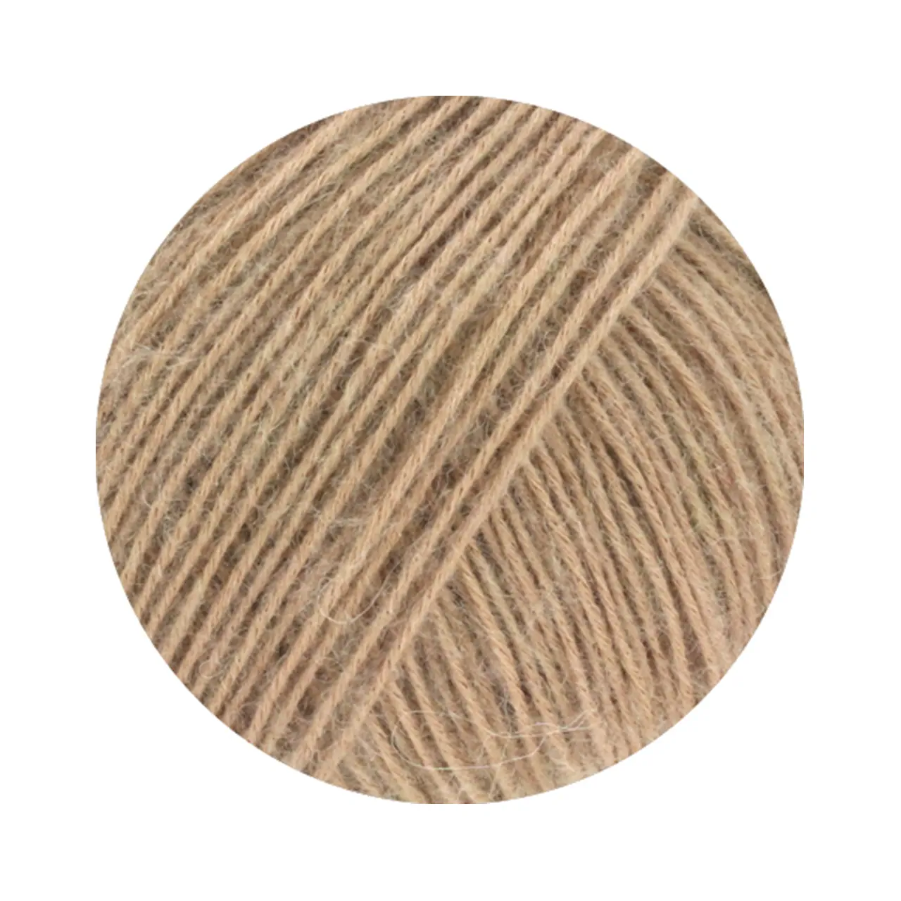 Ecopuno 222 Leinenbeige von Lana Grossa. Edle Netzgarnstruktur aus Baumwolle gefüllt mit Merino/Alpaka