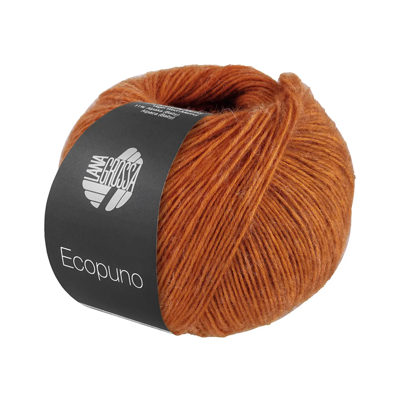 Ecopuno 223 Rost von Lana Grossa. Edle Netzgarnstruktur aus Baumwolle gefüllt mit Merino/Alpaka