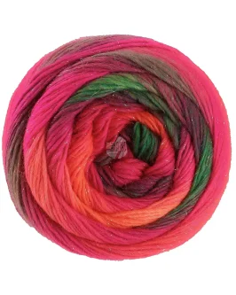Meilenweit 100 Color Mix Sparks <br>7613 Graubraun/<wbr>Dunkelrot/<wbr>Rot/<wbr>Koralle/<wbr>Fuchsia