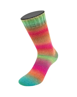 Meilenweit 100 Color Mix Sparks <br>7618 Himbeer/<wbr>Rost/<wbr>Graugrün/<wbr>Türkis/<wbr>Jade/<wbr>Fuchsia
