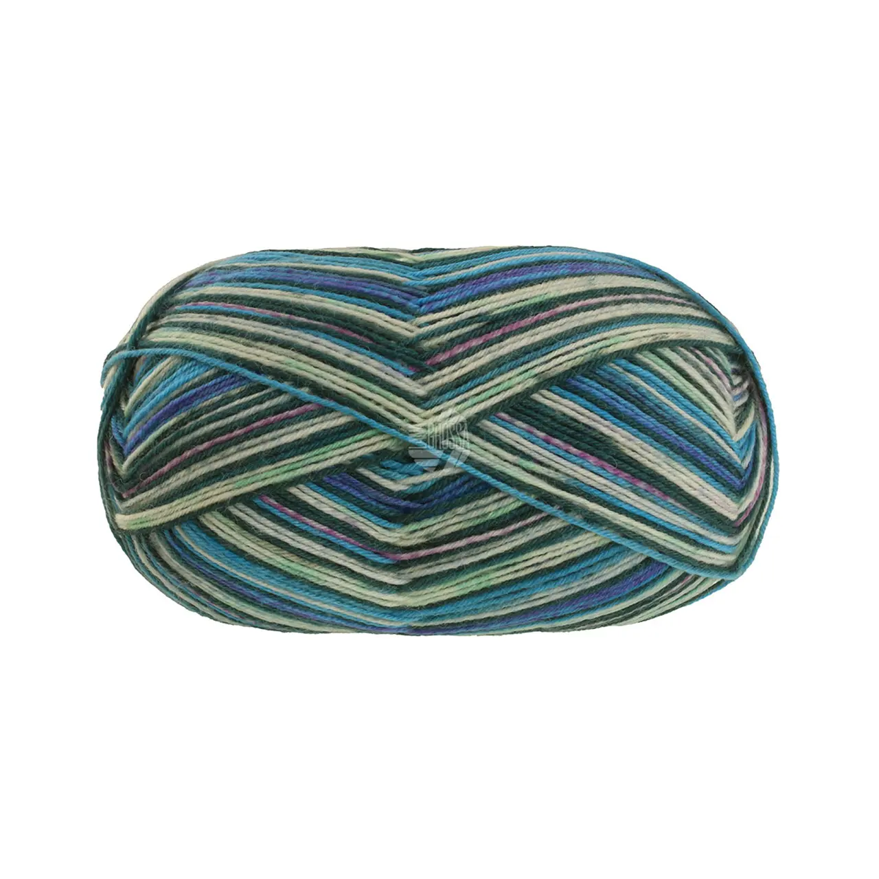 Meilenweit 100 Piccata 4805 Dunkelgrün/Ecru/Hellgrau/Jade/Violett/Türkisblau/Orchidee von Lana Grossa. Sockenklassiker waschmaschinenfest garantiert filzfrei extra strapazierfähig