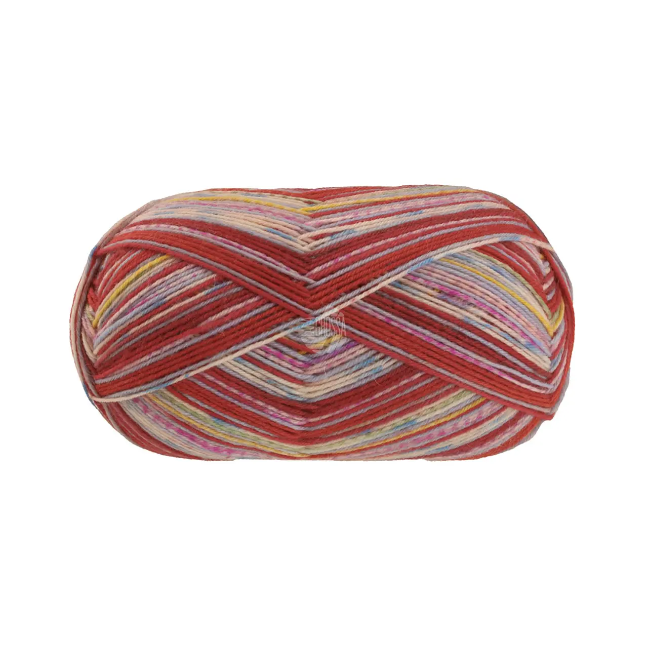 Meilenweit 100 Piccata 4808 Rot/Gelb/Grau/Petrolblau/Graugrün/Flieder/Rosa von Lana Grossa. Sockenklassiker waschmaschinenfest garantiert filzfrei extra strapazierfähig