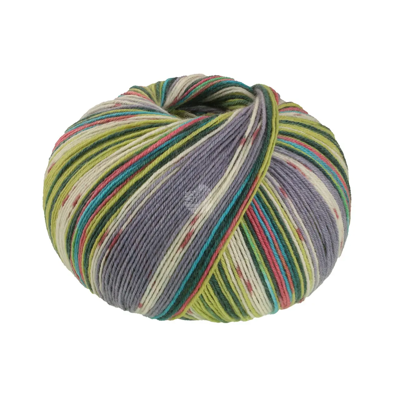 Meilenweit 100 Seta Giappone 3382 Türkisgrün/Ecru/Limette/Blaugrau/Altrosa/Tannengrün von Lana Grossa.