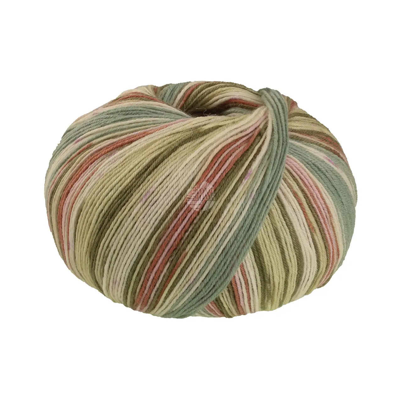 Meilenweit 100 Seta Giappone 3383 Rosa/Graugrün/Ecru/Oliv/Eierschale/Nougat von Lana Grossa.