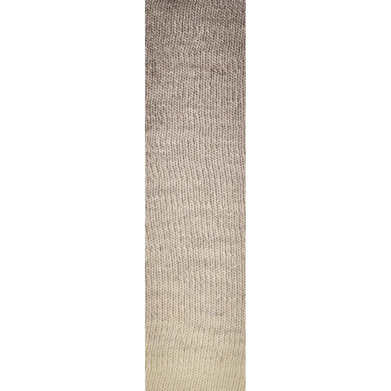 Poema 602 Cream/Cocoa von Laines Du Nord. 100% mulesing-freie Wolle für ein Garn dessen Farben sich in einer perfekten Sequenz zu einem Dégradé-Effekt verbinden.