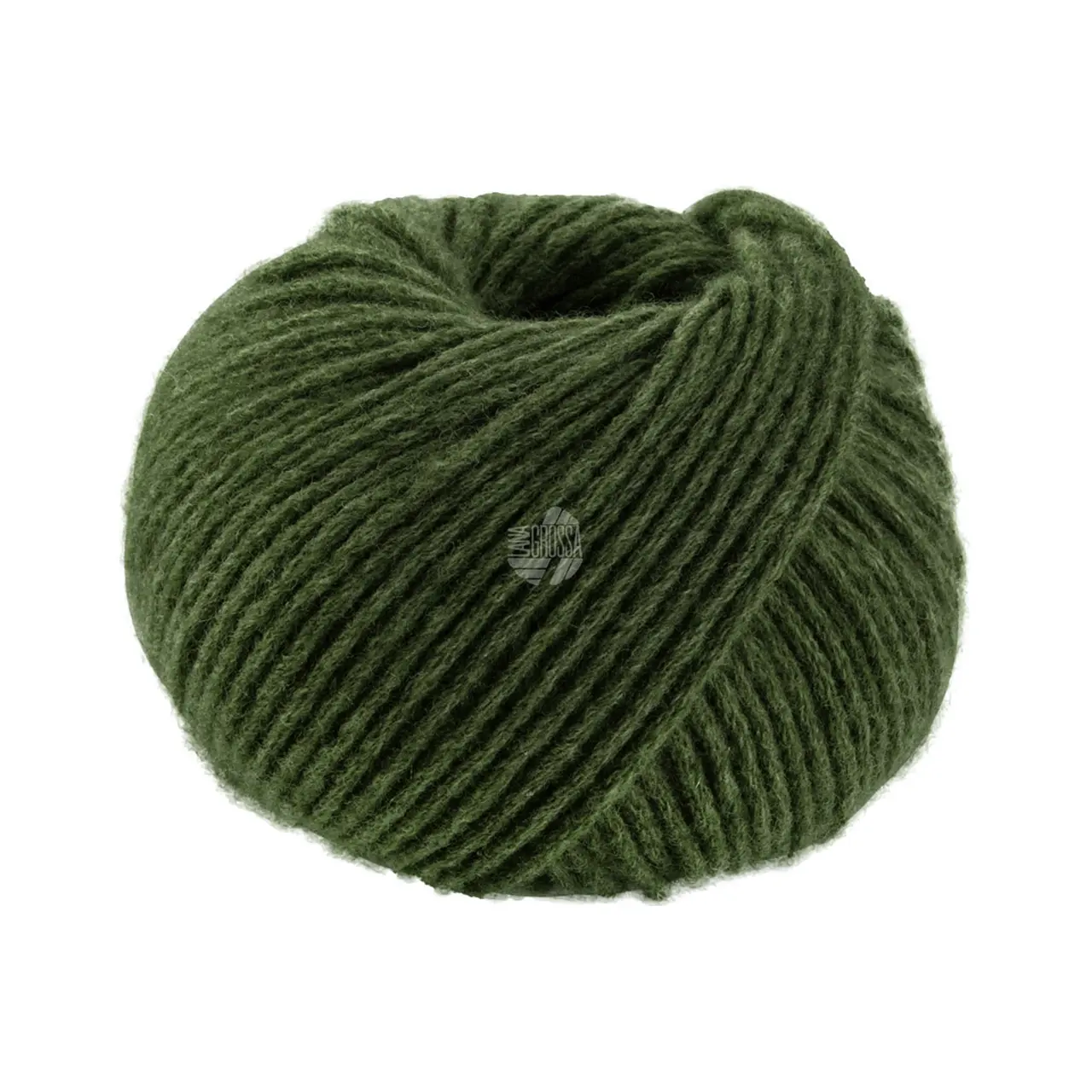 Cashmere Kiss 128 Moosgrün von Lana Grossa. Edle Merino-Kaschmir-Mischung
