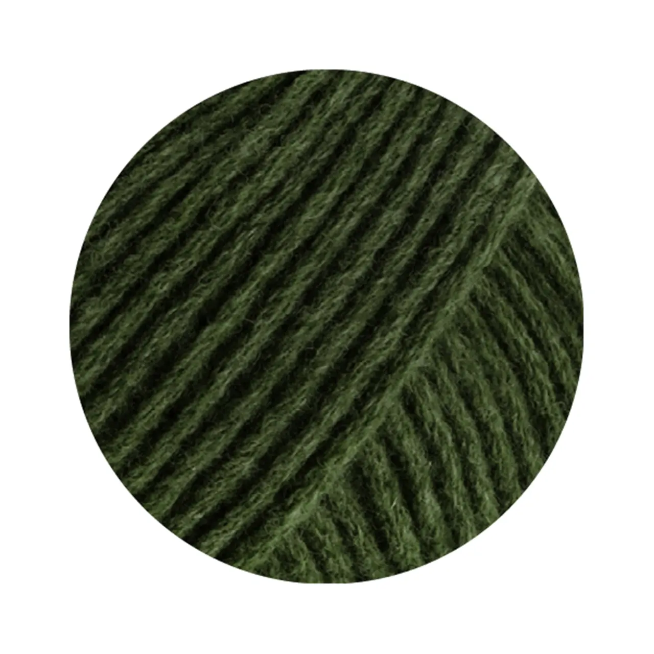 Cashmere Kiss 128 Moosgrün von Lana Grossa. Edle Merino-Kaschmir-Mischung