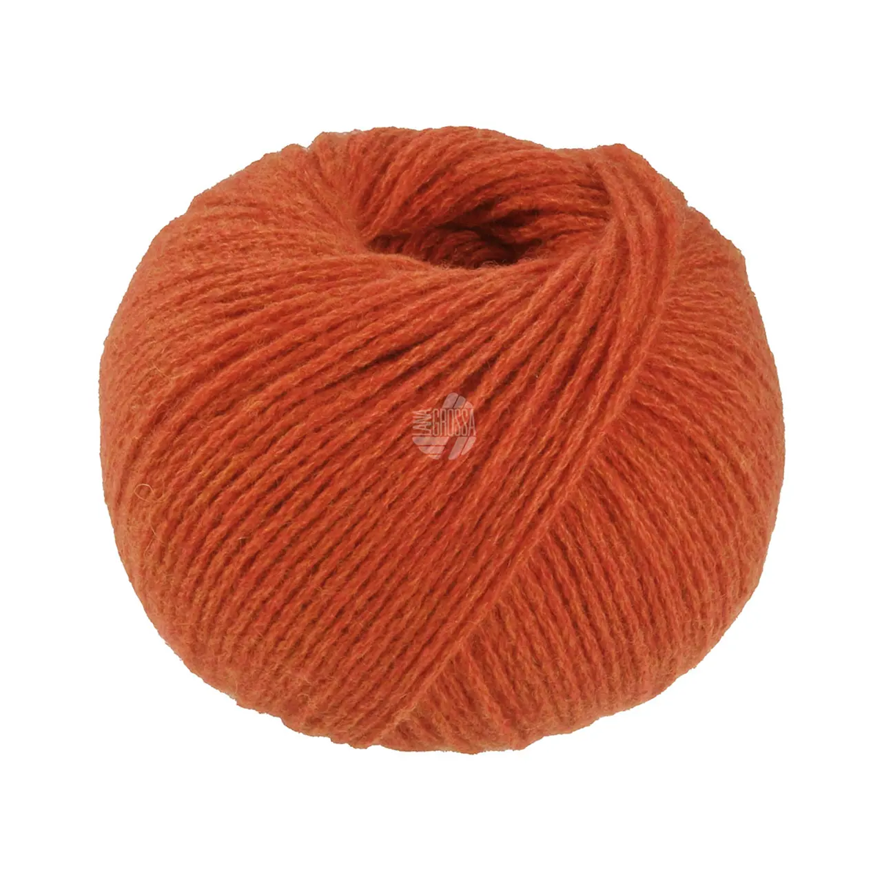 Cashmere Pure 25 Kürbisrot von Lana Grossa. Klassisch verzwirntes reines Kaschmirgarn