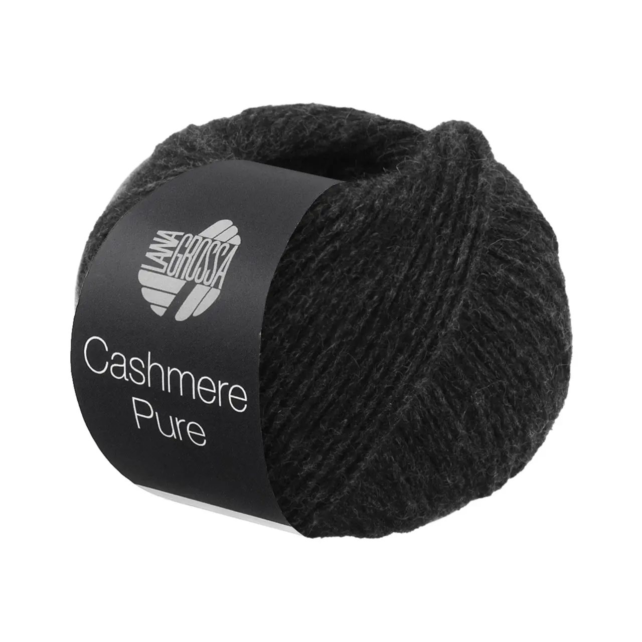 Cashmere Pure 7 Anthrazit von Lana Grossa. Klassisch verzwirntes reines Kaschmirgarn