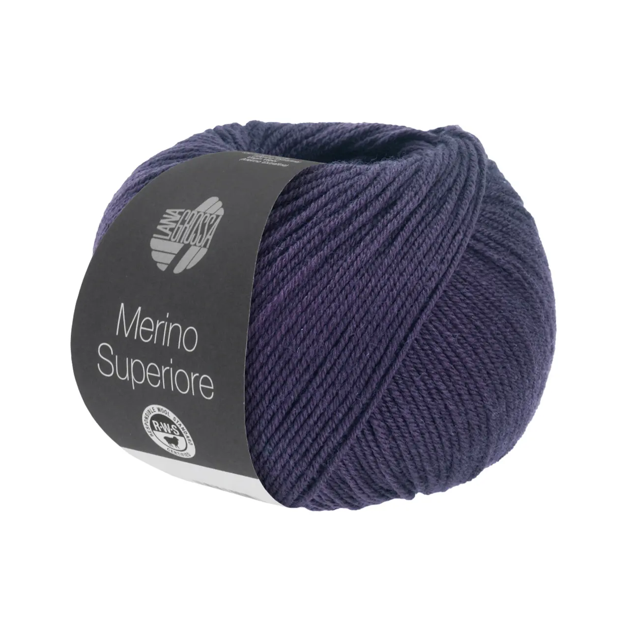 Merino Superiore 46 Grauviolett von Lana Grossa. Pure extrafeine Merinowolle waschmaschinenfest und filzfrei