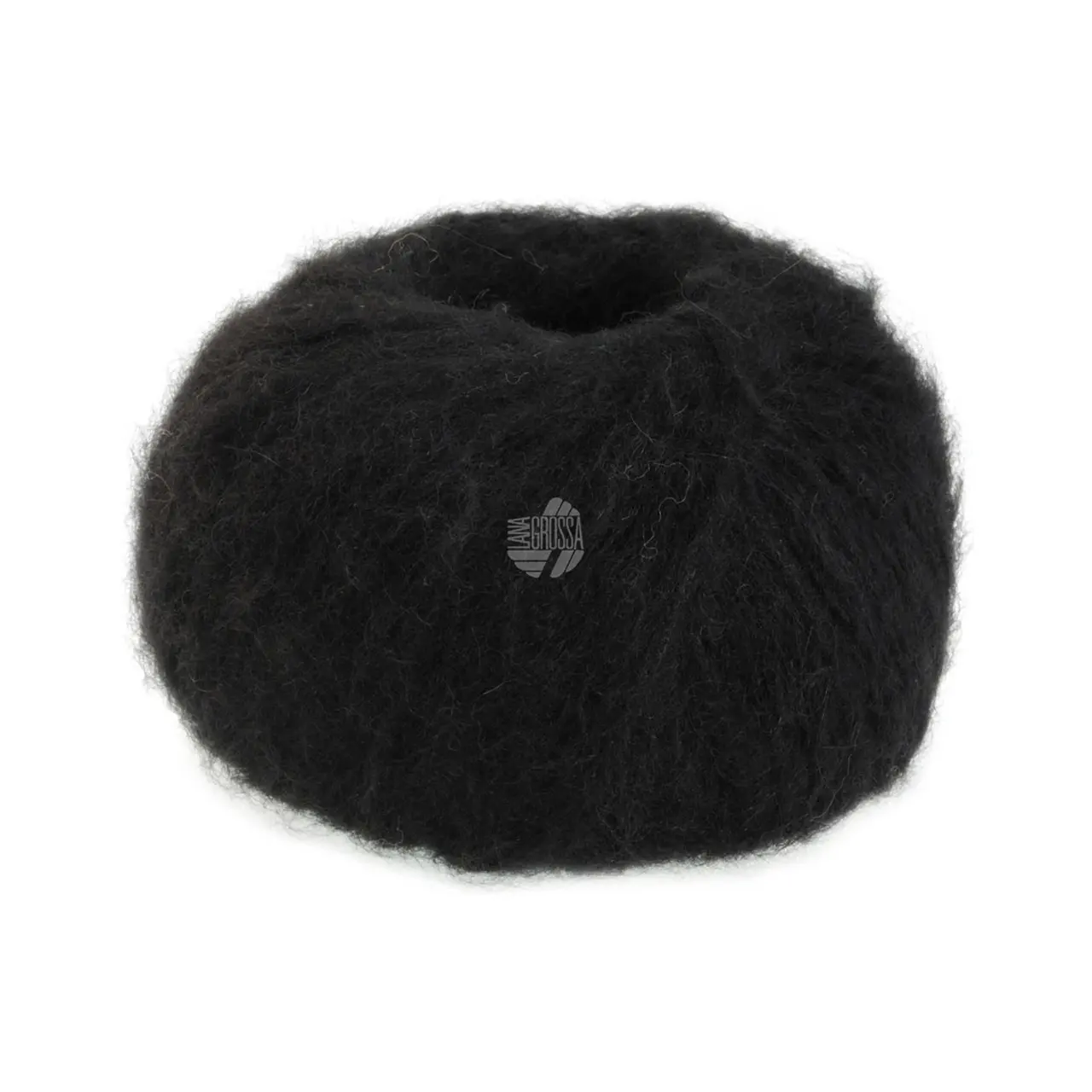 Alpaca Air II 12 Schwarz von Lana Grossa. Leichtes Alpaka-Schlauchgarn mit Baumwollanteil