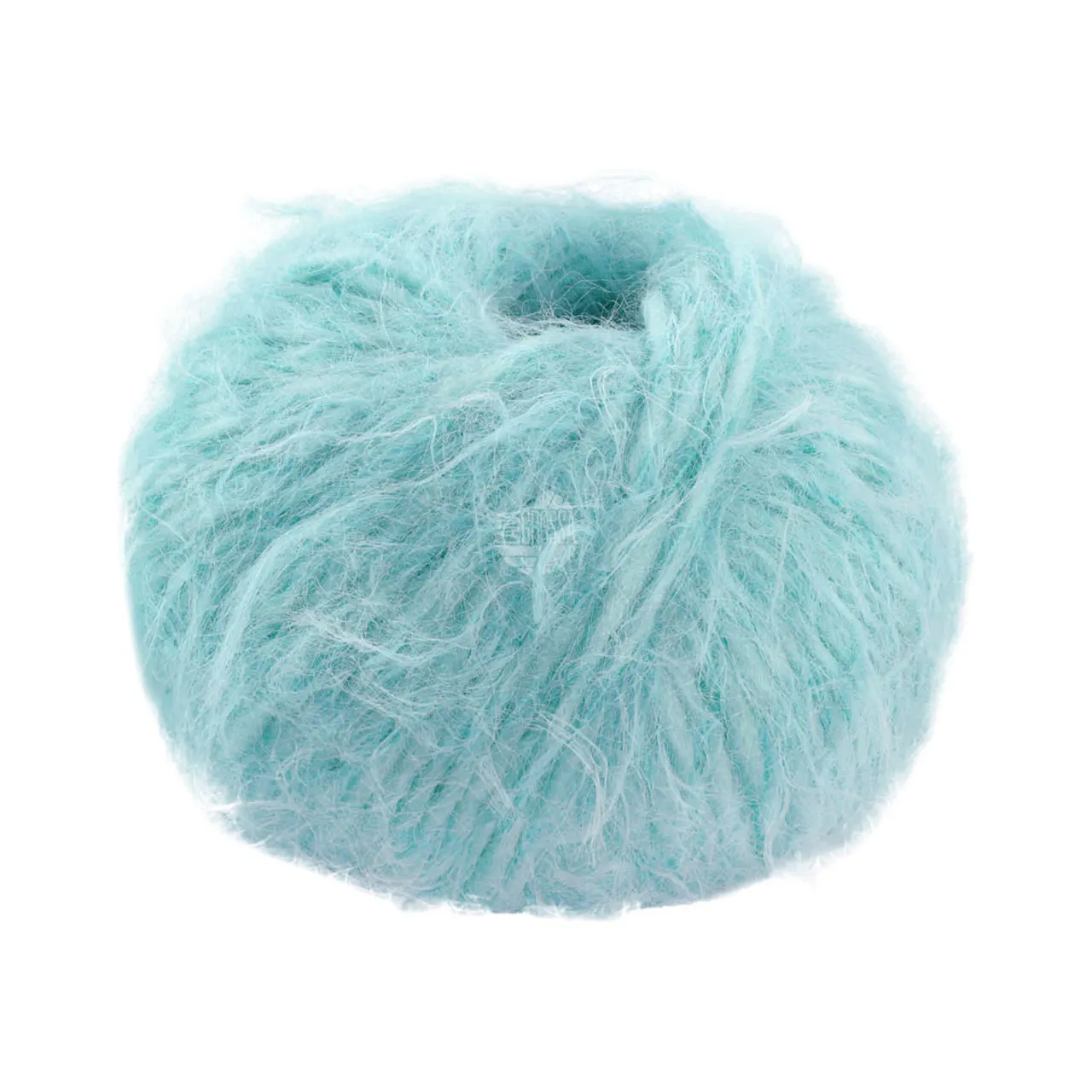 Basta 23 Minttürkis von Lana Grossa. Garn im Fake Fur Look locker verzwirnt aus einem Franseneffekt und feinen Merinofasern