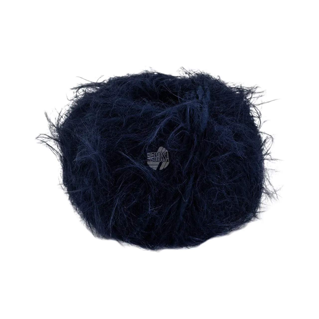 Basta 24 Dunkelviolett von Lana Grossa. Garn im Fake Fur Look locker verzwirnt aus einem Franseneffekt und feinen Merinofasern