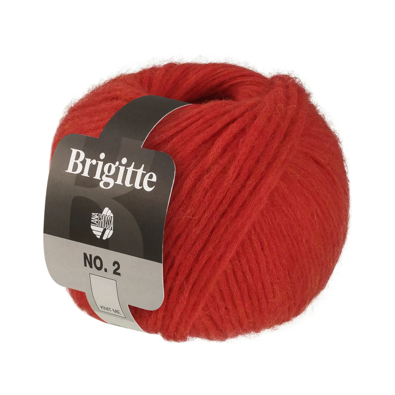 Brigitte No. 2 74 Leuchtendrot von Lana Grossa. Edle Netzgarnstruktur aus Alpaka und Baumwolle