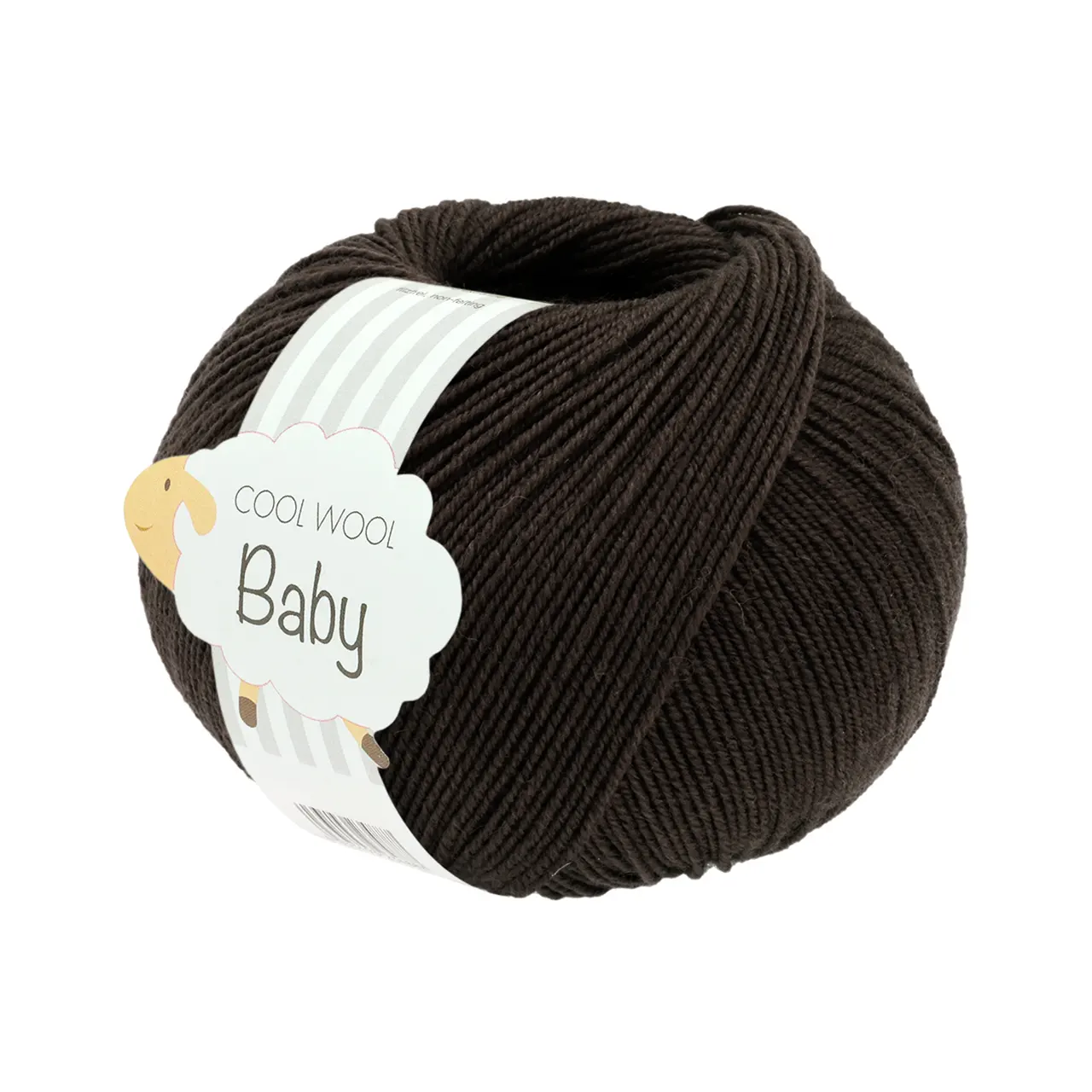 Cool Wool Baby Uni 339 Graphitgrau von Lana Grossa. 100% Schurwolle Merino filzfrei