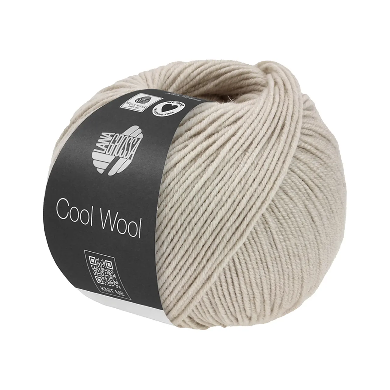 Cool Wool Mélange 1491 Grège Meliert von Lana Grossa. Extrafeine Merinowolle waschmaschinenfest und filzfrei