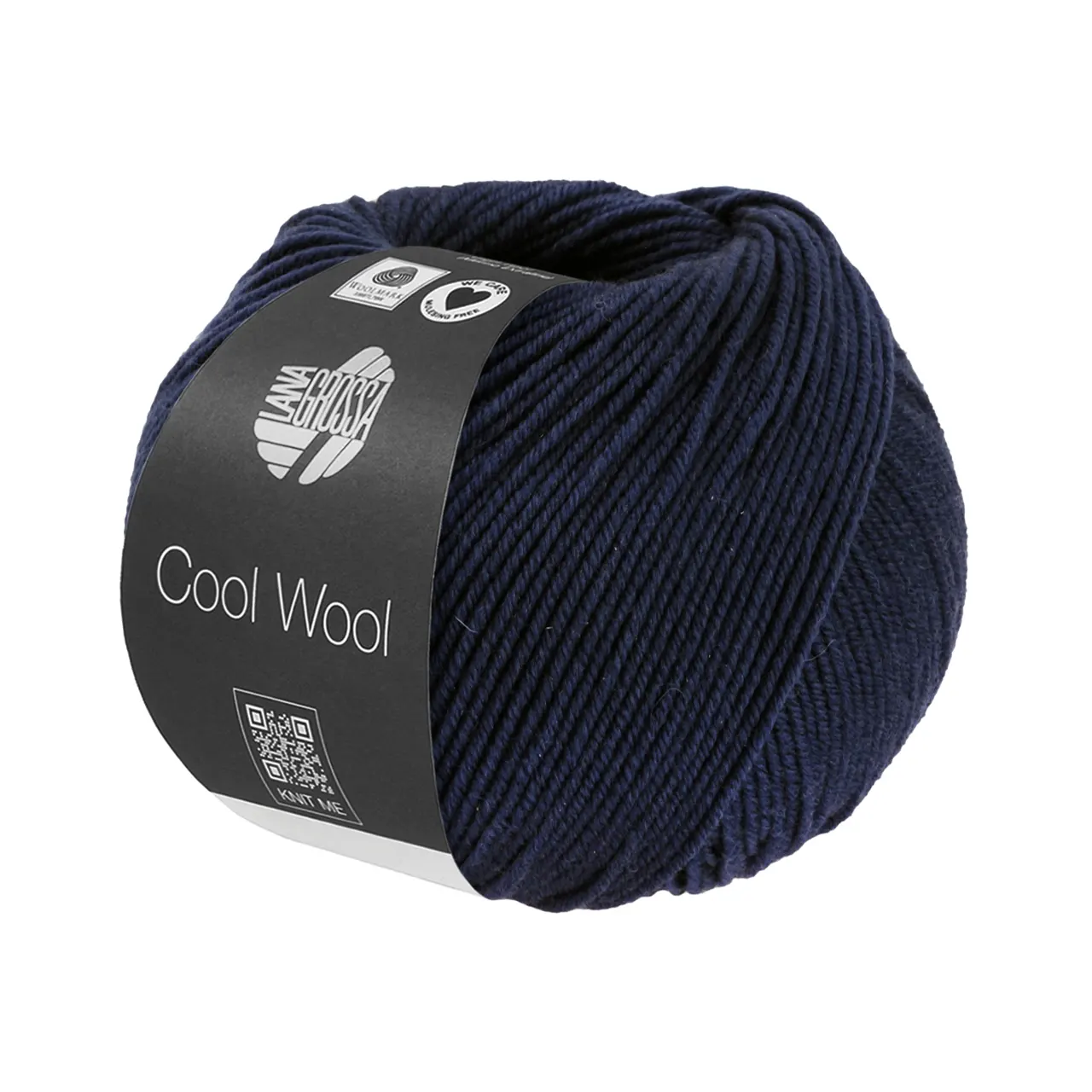 Cool Wool Mélange 1494 Nachtblau Meliert von Lana Grossa. Extrafeine Merinowolle waschmaschinenfest und filzfrei