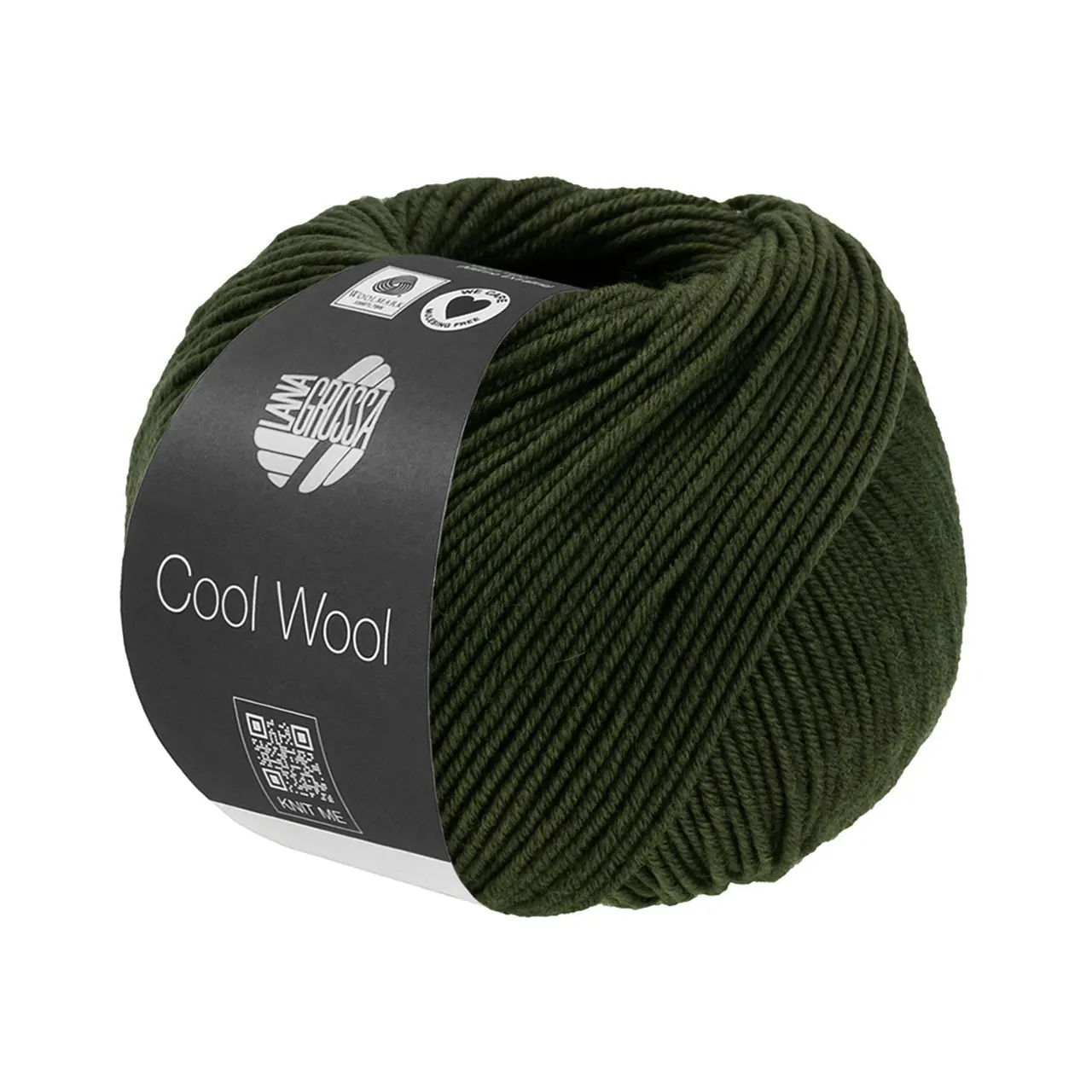 Cool Wool Mélange 1495 Lodengrün Meliert von Lana Grossa. Extrafeine Merinowolle waschmaschinenfest und filzfrei