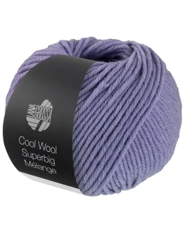 Cool Wool Superbig Mélange <br/>205&nbsp;Lila Meliert