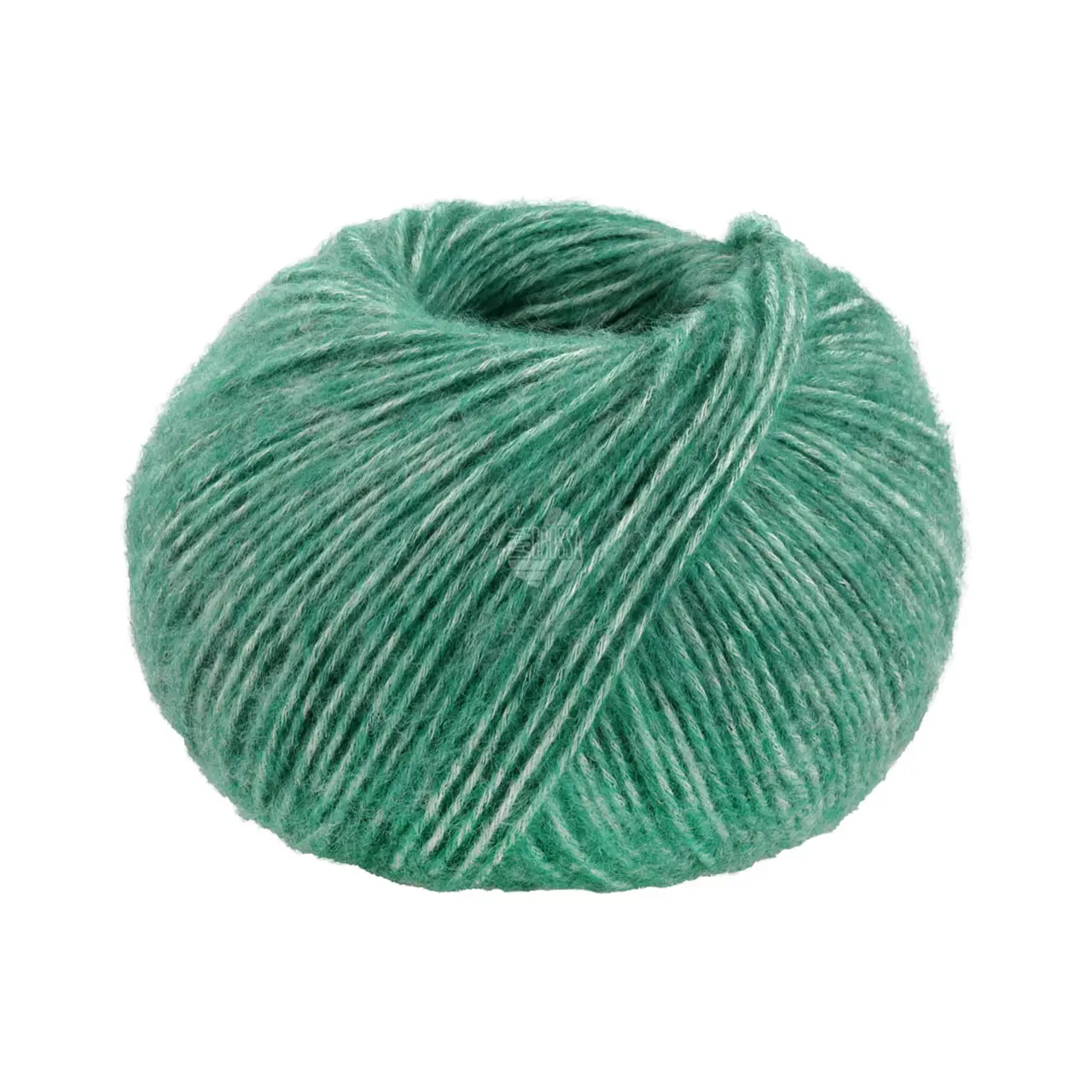 Natural Alpaca Pelo 25 Petrol Meliert von Lana Grossa. Flauschige Netzgarnstruktur aus Baumwolle gefüllt mit Baby Alpakafasern