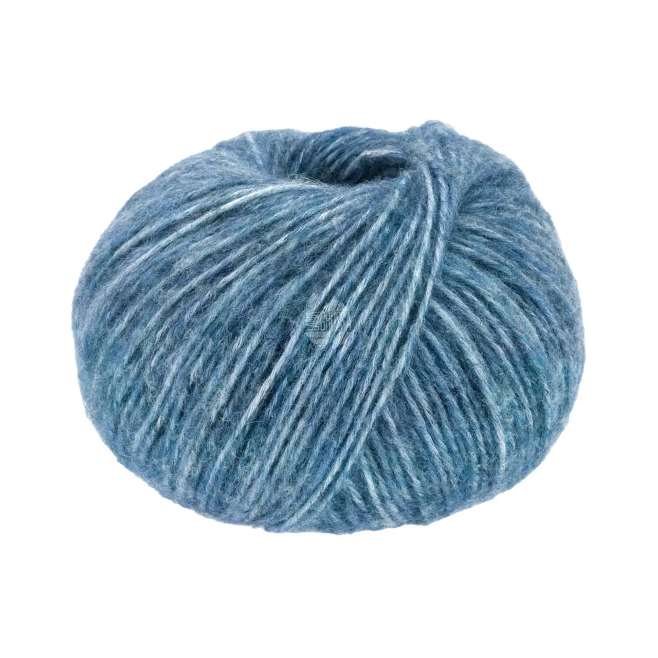 Natural Alpaca Pelo 35 Dunkelpetrol Meliert von Lana Grossa. Flauschige Netzgarnstruktur aus Baumwolle gefüllt mit Baby Alpakafasern