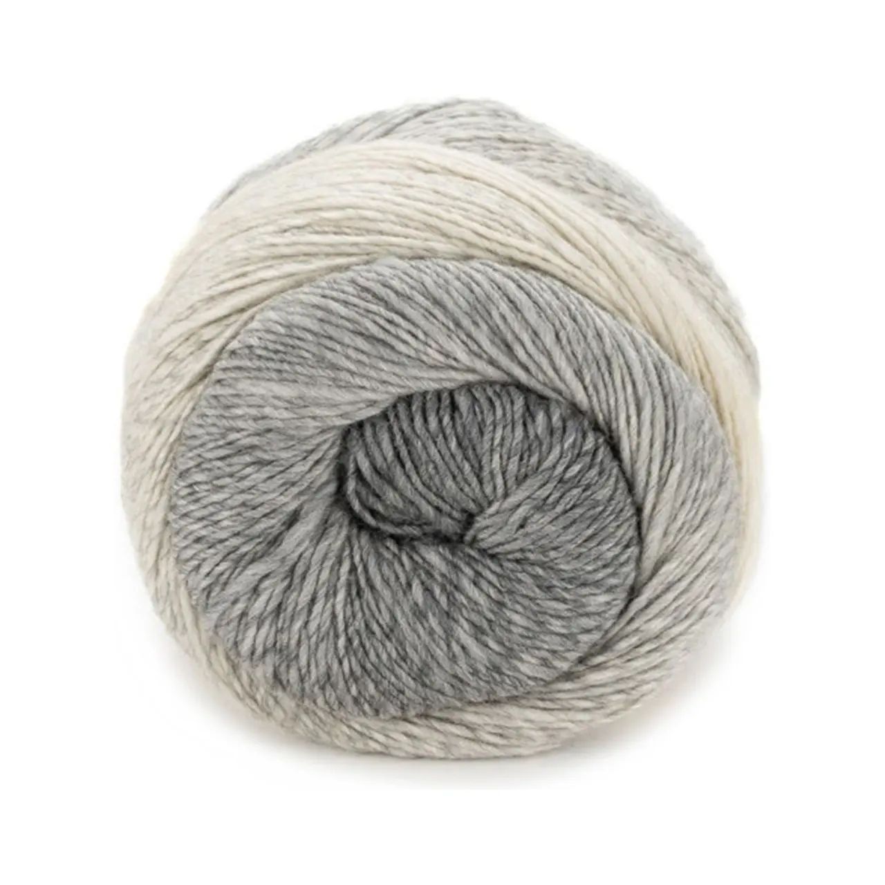 Poema Cashmere 106 Grau/Beige/Natur von Laines Du Nord. Hier vereint sich die edelste Faser Kaschmir mit feinster Premium-Merinowolle um das eleganteste Gedicht des Strick-Universums zu komponieren.