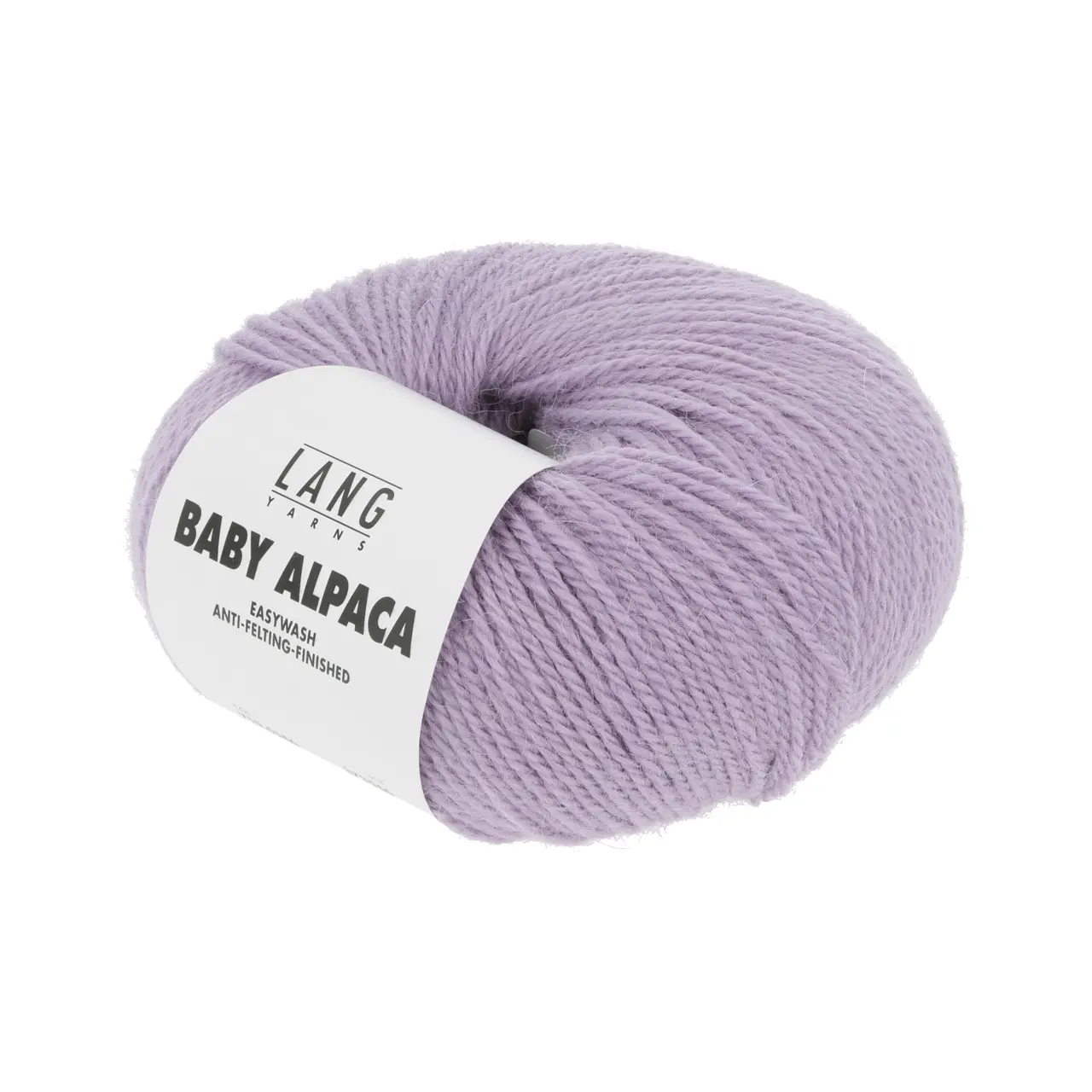Baby Alpaca 146 Lila Hell von Lang Yarns. Feinstes Baby Alpaca — eine Traumfaser in ungefärbten Naturmélangetönen und aktuellen Modefarben — der pure Luxus. Easywash ist eine enzymatische Behandlung der Alpakafasern welche komplett auf den Einsatz von umweltschädigenden Chemikalien verzichtet. Easywash ist Bluesign Reach und OEKO-TEX*zertifiziert. * Zertifikatsnummer