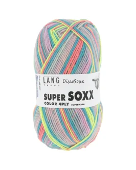 Super Soxx Color 4-Fach <br/>518&nbsp;Rosa/<wbr>Türki/<wbr>Lime 1145 Dancing Q