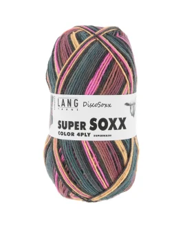 Super Soxx Color 4-Fach <br/>519&nbsp;Pink/<wbr>Schwarz/<wbr>Petrol 1145 Last