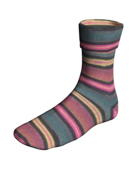 Super Soxx Color 4-Fach <br/>519&nbsp;Pink/<wbr>Schwarz/<wbr>Petrol 1145 Last