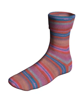 Super Soxx Color 4-Fach <br/>521&nbsp;Orange/<wbr>Blau/<wbr>Rosa 1145 Celebrat