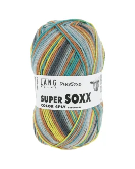 Super Soxx Color 4-Fach <br/>522&nbsp;Gelb/<wbr>Türki/<wbr>Braun 1145 Got To B