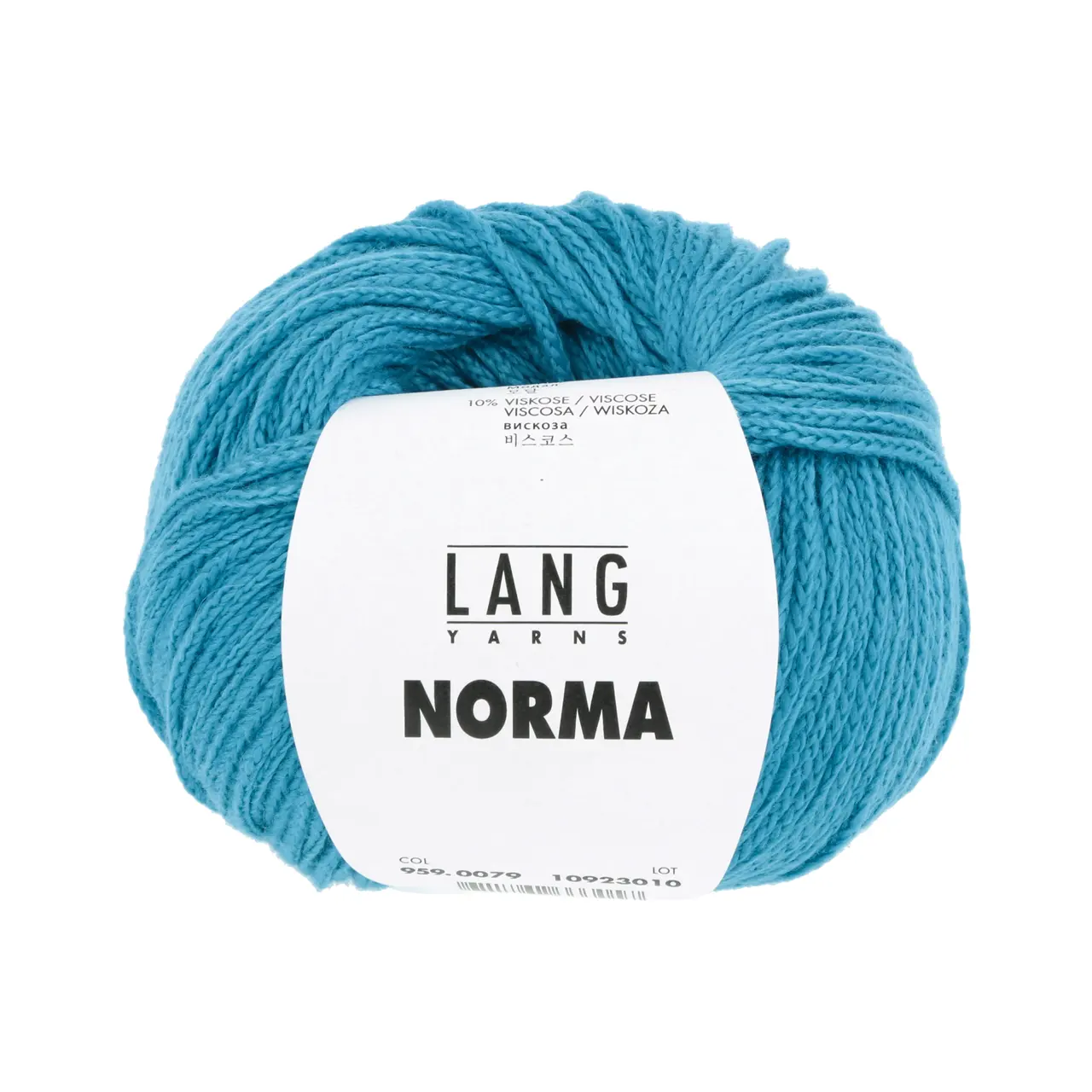 Norma 79 Türkis von Lang Yarns. Die Fasermischung aus feinster Baumwolle und hochwertiger Viskose macht aus diesem Garn einen Alleskönner. Der hautfreundliche Griff die Weichheit und das Volumen durch die innovative Konstruktion geben dem Garn einen wolligen Charakter. Ein typischer Vertreter der Ganzjahresgarne.