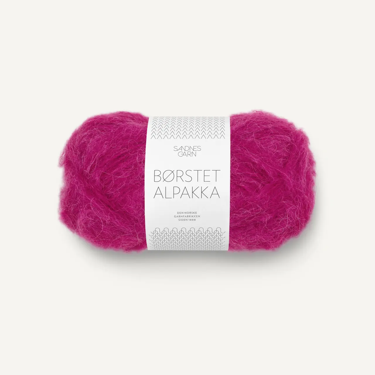 Børstet Alpakka 4600 Jazzy Pink von Sandnes Garn. Leicht wie eine Wolke aber gleichzeitig weich und warm.