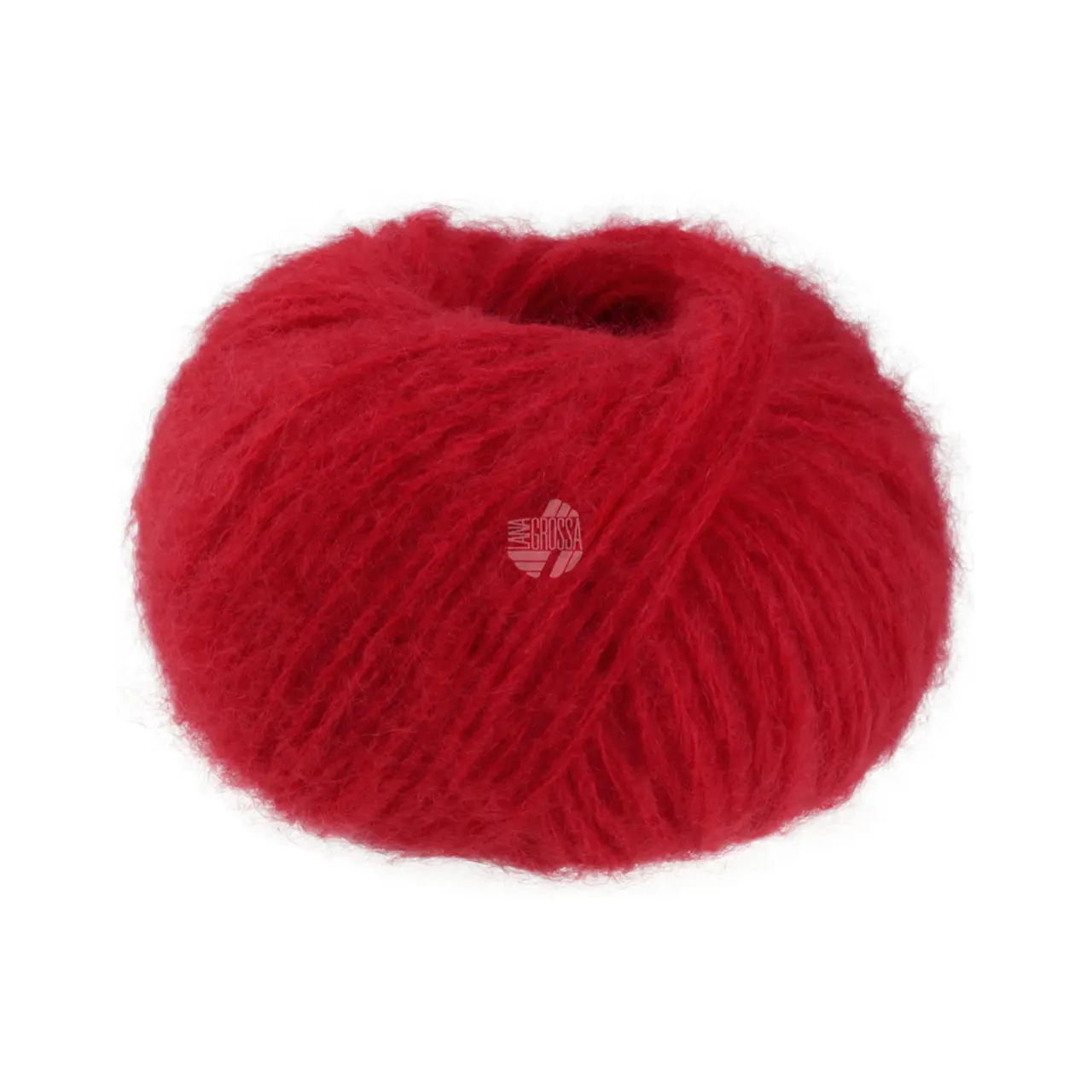 Mohair Di Gio 5 Weinrot von Lana Grossa. Locker verzwirntes Garn aus superfeinen Merinofasern und Superkid Mohair