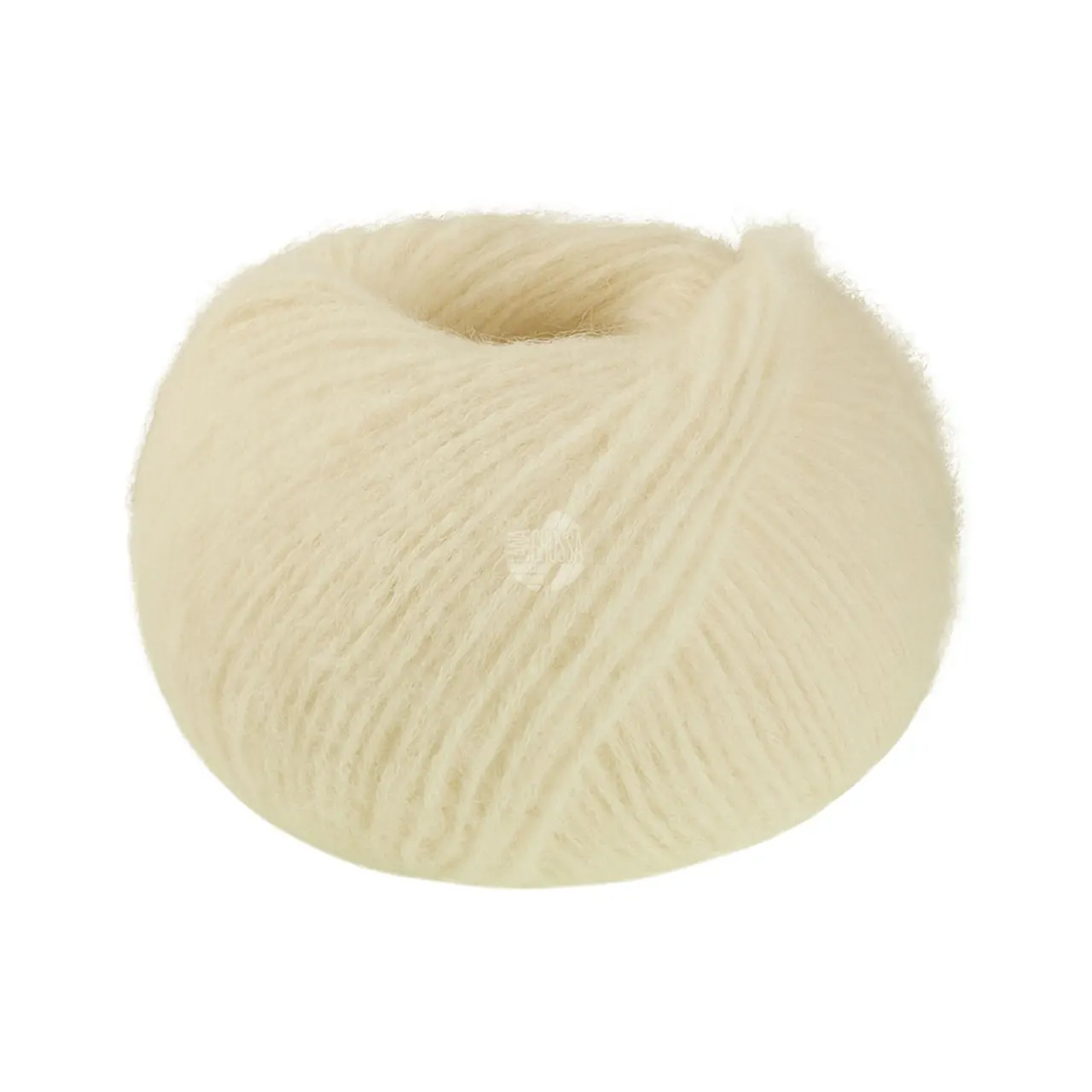 Nebbia 15 Rohweiß von Lana Grossa. Zarte Netzgarnstruktur aus Merino gefüllt mit Baby- Alpakafasern