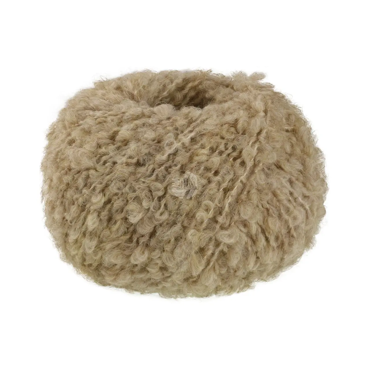 Orsetto 6 Beige von Lana Grossa. Weiches Bouclé-Garn aus Alpaka- und Merinofasern
