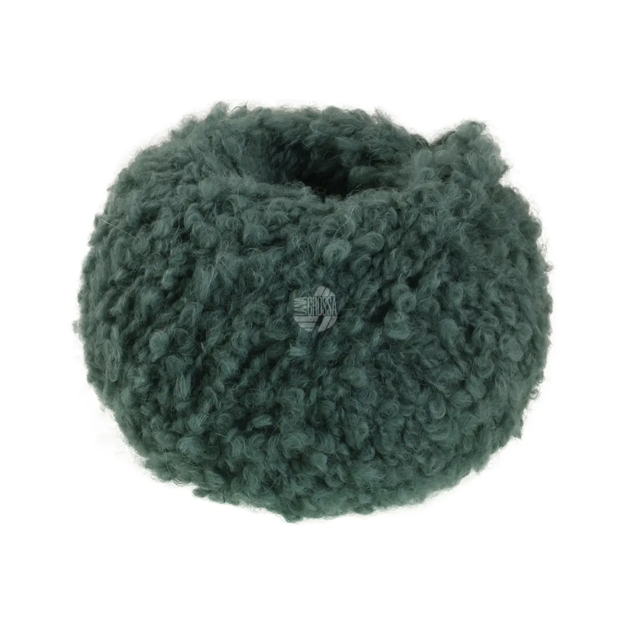 Orsetto 9 Petrolgrün von Lana Grossa. Weiches Bouclé-Garn aus Alpaka- und Merinofasern